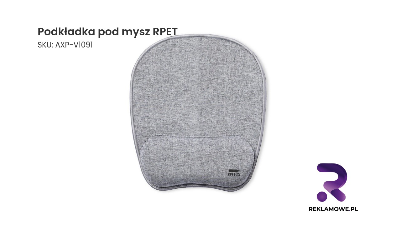 Podkładka pod mysz wykonana z recyklingowanego PET