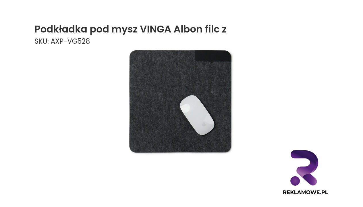 Podkładka pod mysz VINGA Albon wykonana z filcu